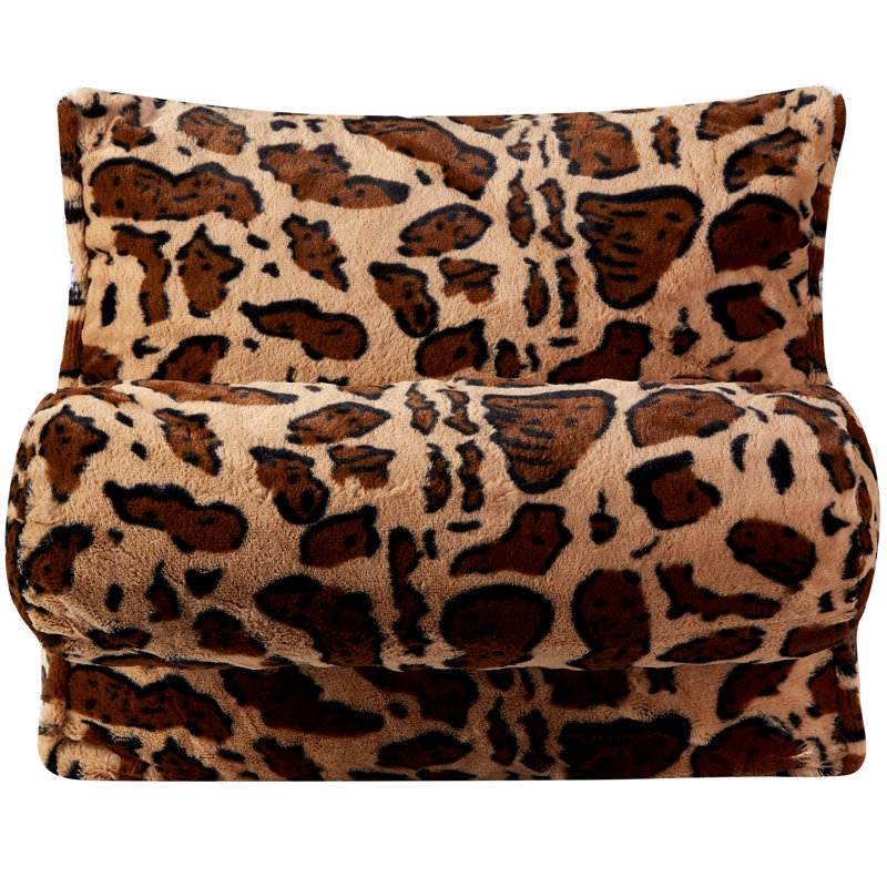 Velour Throw Pillow, Brown Lepoard