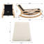 Fauteuil berçant adulte en velours côtelé-1828076626