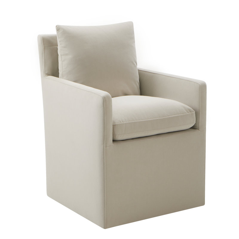 Fauteuil Alayaa, Velours performance plage Bella