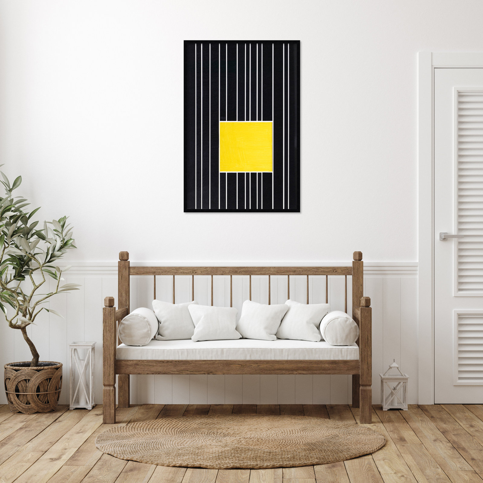 Yellow Box Self Storage by Alex Dunn, Black, 41" H x 28" W