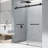 56"-60" W X 76" H Double Sliding Frameless Shower Door With 5/16" Clear Tempered Glass