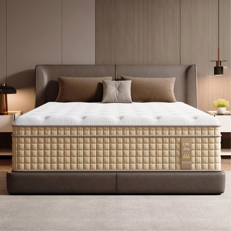 Mattress Hybrid Innerspring Mattress With Gel Memory Foam Fiberglass-Free Medium Plush Certipur-US Certified, Full, 12"
