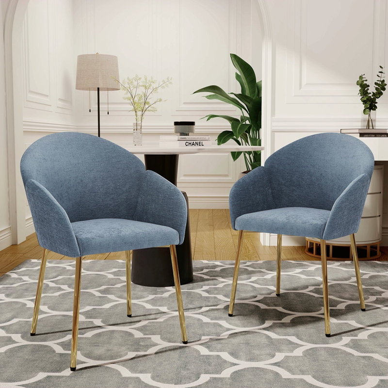 Chaise de salle à manger (ensemble de 2), Bleu