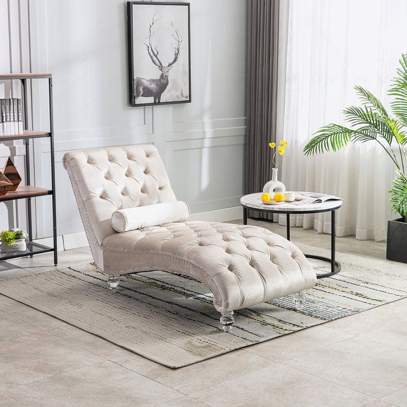 Canapé Leisure avec pieds en acrylique, Beige