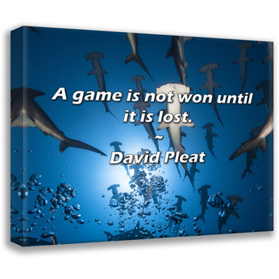 David Pleat Quote: A game is not won until it is lost.