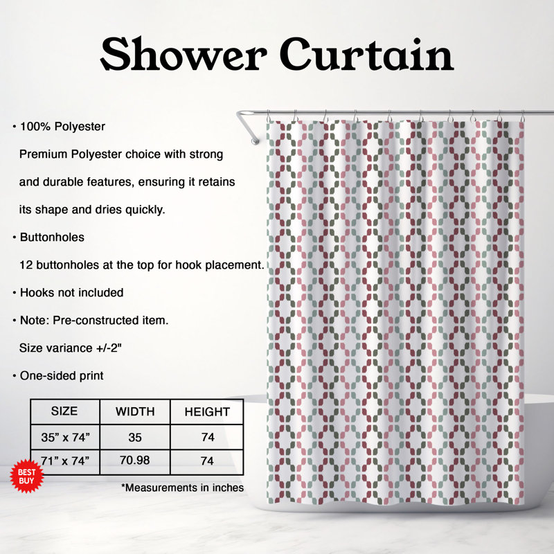 Rideau de douche Classy Mesh - Premium, H 74 po x l 71 po