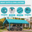 Housse de remplacement pour abri d'auto 10 'X 20', imperméable et protégé contre les rayons UV avec des cordes élastiques-127667590-127667591