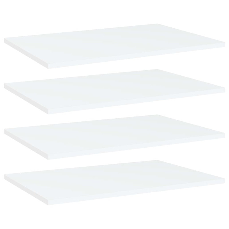 Tablettes flottantes étagères murales, Blanc, H 0,6 po x l 23,6 po x P 15,7 po