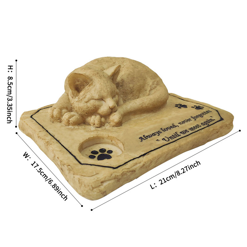 Cat Memorial Stone 
