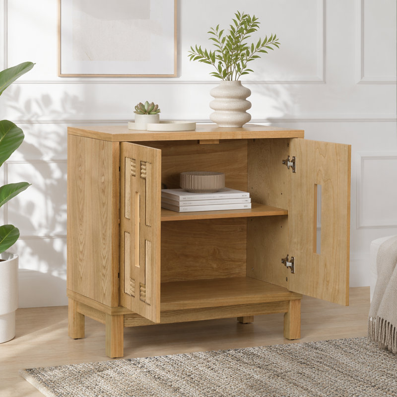 Buffet 31,5 "Mid Century, Natural Wood