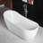 67" x 28" Freestanding Soaking Acrylic Single Slipper Bathtub with Reversible Drain-50255942
