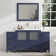 Karson 60'' Single Bathroom Vanity with Engineered Marble Top with Mirror