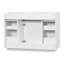 Meuble-lavabo de salle de bain avec 7 tiroirs, rangement basculant et porte-133999079