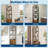 5-Tier Corner Storage Shelf, Modern Bookshelf with Doors, Heavy Duty Space-Saving Shelving Stand for Bedroom, Living Room, Office-511897057
