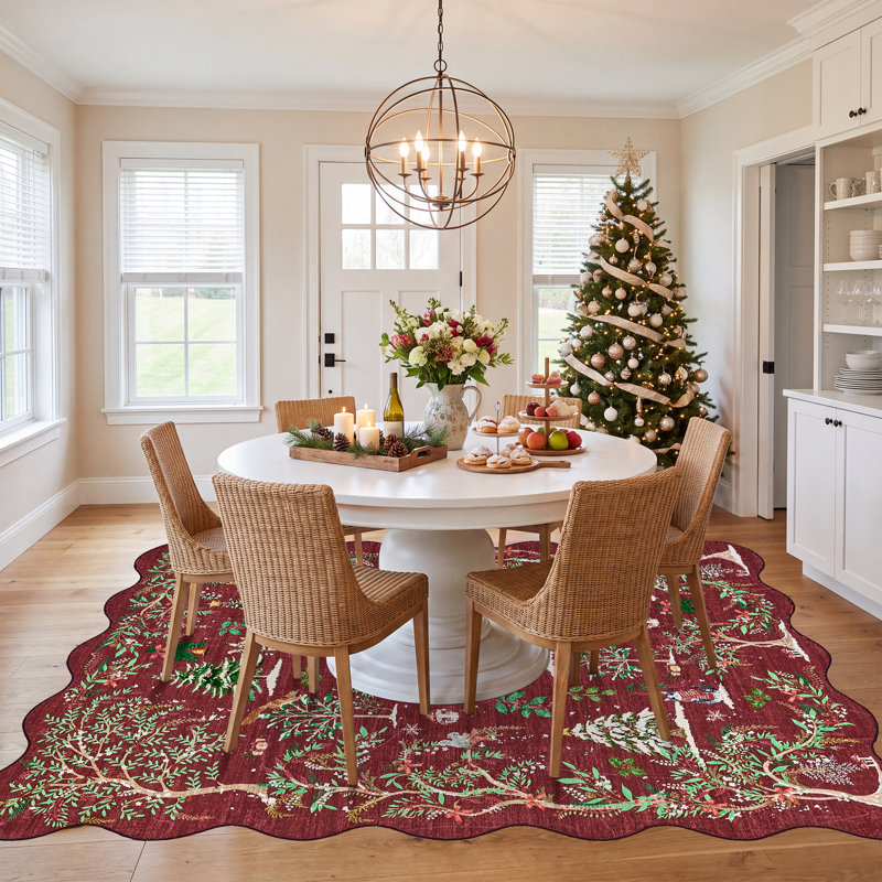 Rectangle Animal Print Washable Area Rug, 140*200cm