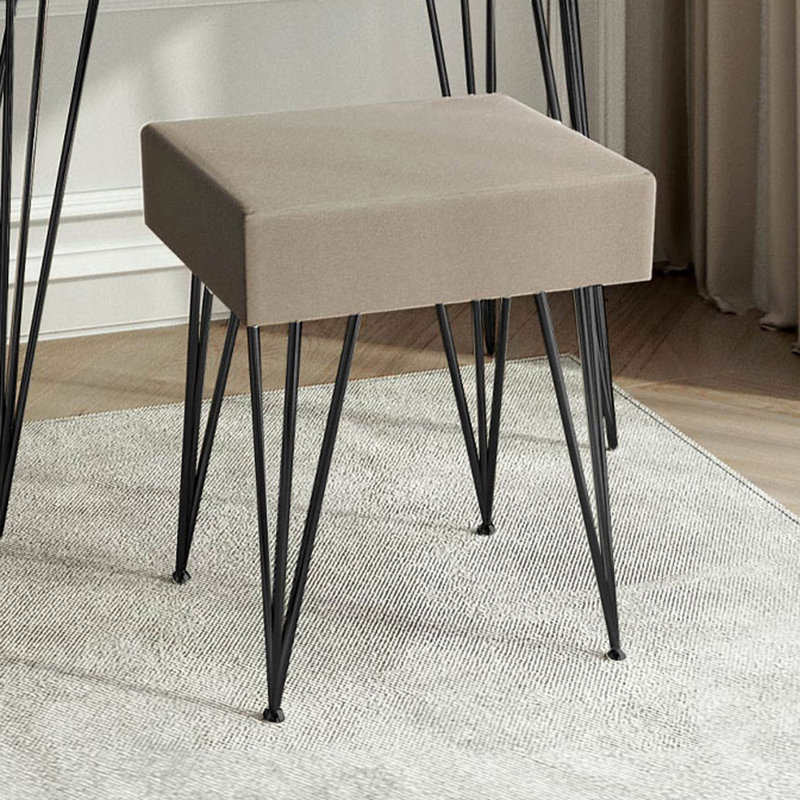Manufactured Wood Accent Stool, Black