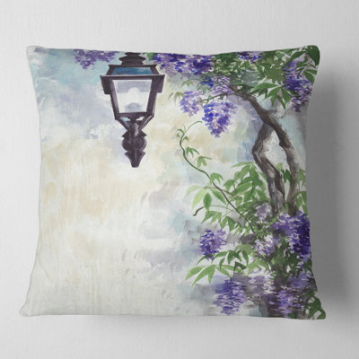 Housse et insert de coussin carré Lilac Lantern Impression