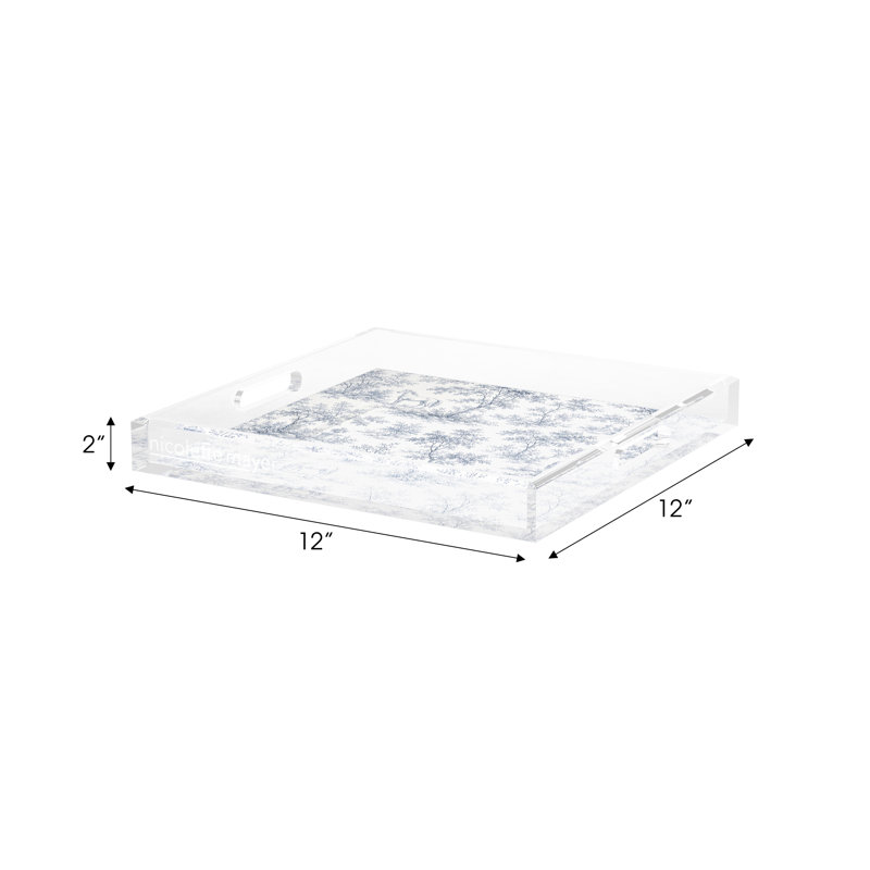 Square Decorative Tray, 12"W x 12"D