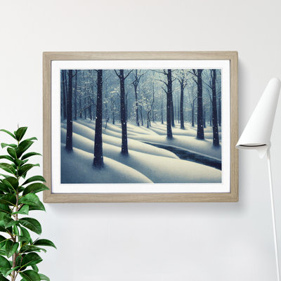 A Vivacious Winter Forest - Single Picture Frame Print