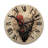 Blossoming Love Japanese Vintage Illustration - Japon Woman Oversized Wood Wall Clock-2064800805