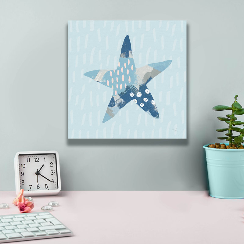 «Coastal Cool 2» par Moira Hershey, art mural sur toile, H 12 po x l 12 po x P 0,75 po