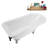 62" Streamline Clawfoot Tub,Tray,Drain, Clawfeet-101628981-102218230