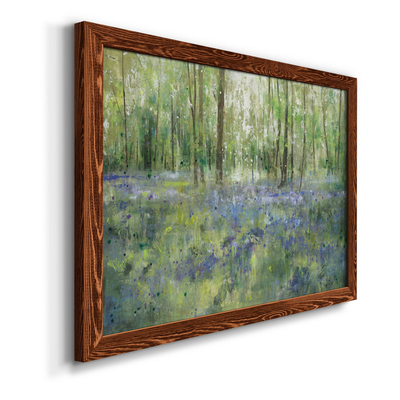 Lavender Hill - Reproduction d'art sur toile encadrée, Cadre en érable, H 23 po x l 32 po x P 1 po