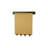 Kalalou Hanging Note Roll 4" H - Metal Frame with 4 Brass Finish Clips