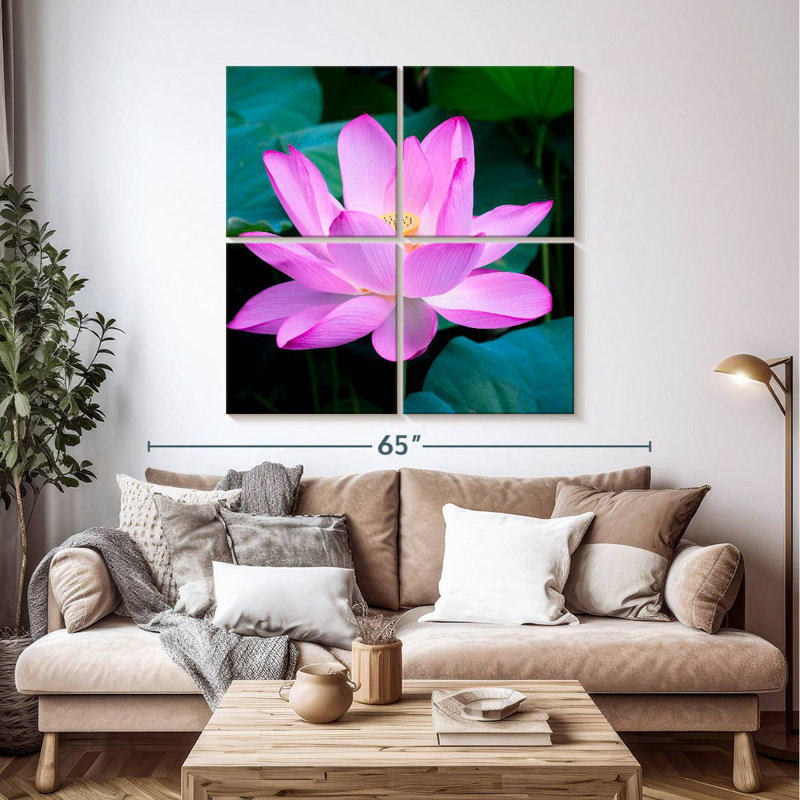 Harnek Lotus Blossom, 45" H x 45" W