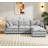 3-Seater Comfy Cloud Couches With Movable Ottoman