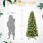 Arbre de Noël avec 756 pointes et 250 lumières DEL blanc chaud-1447742832