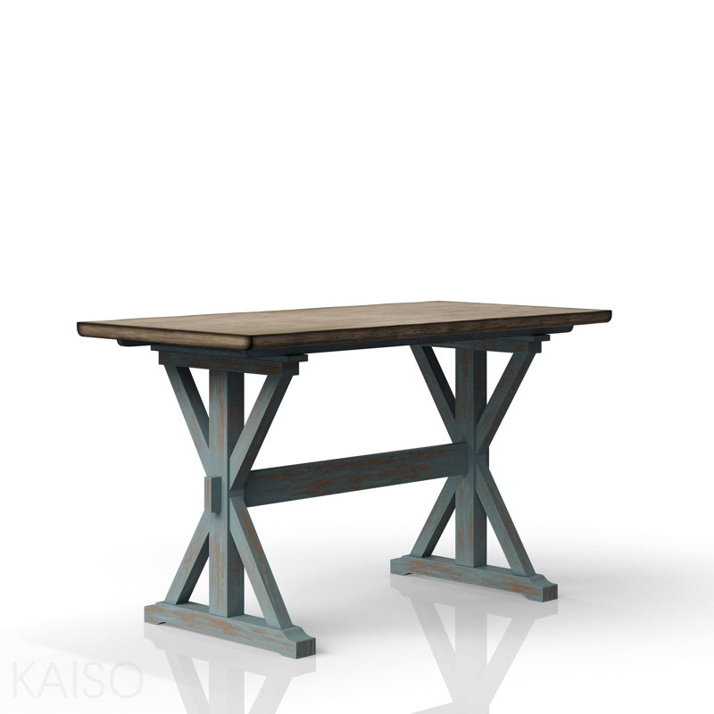 X Based Counter Height Casual Dining Table