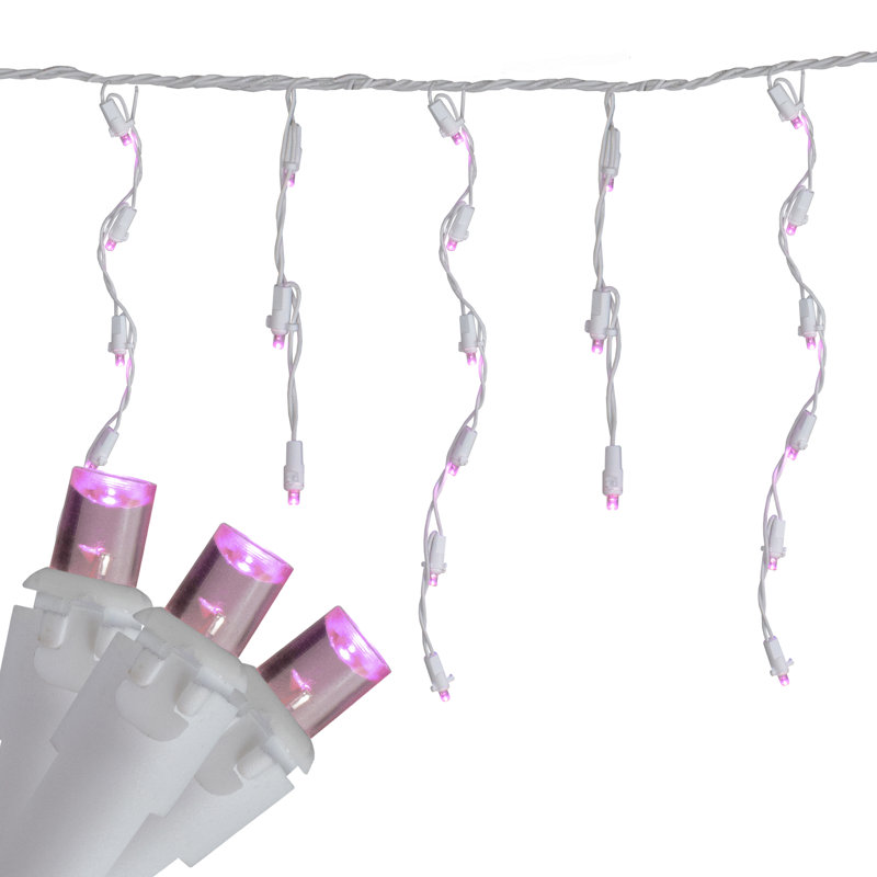 Goldena 105'' LED String Lights, Pink, 100