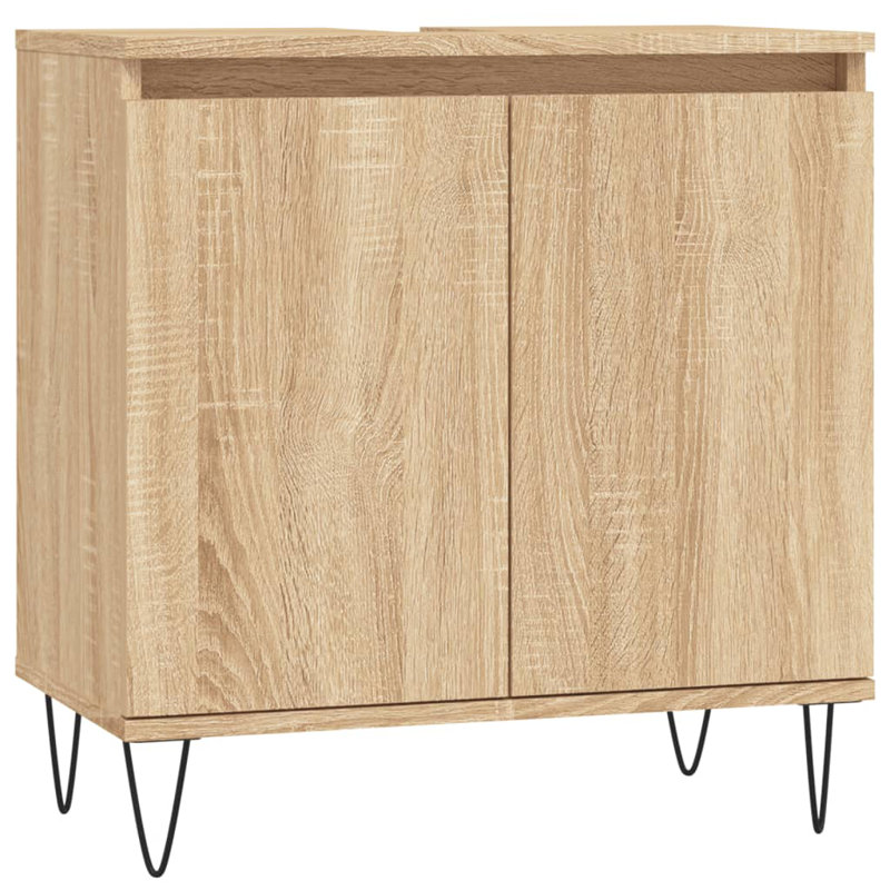 Obadiah Floor Mounted Bathroom Cabinet, Sonoma Oak