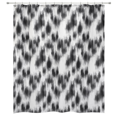 Sydney Animal Print Shower Curtain with Hooks Included