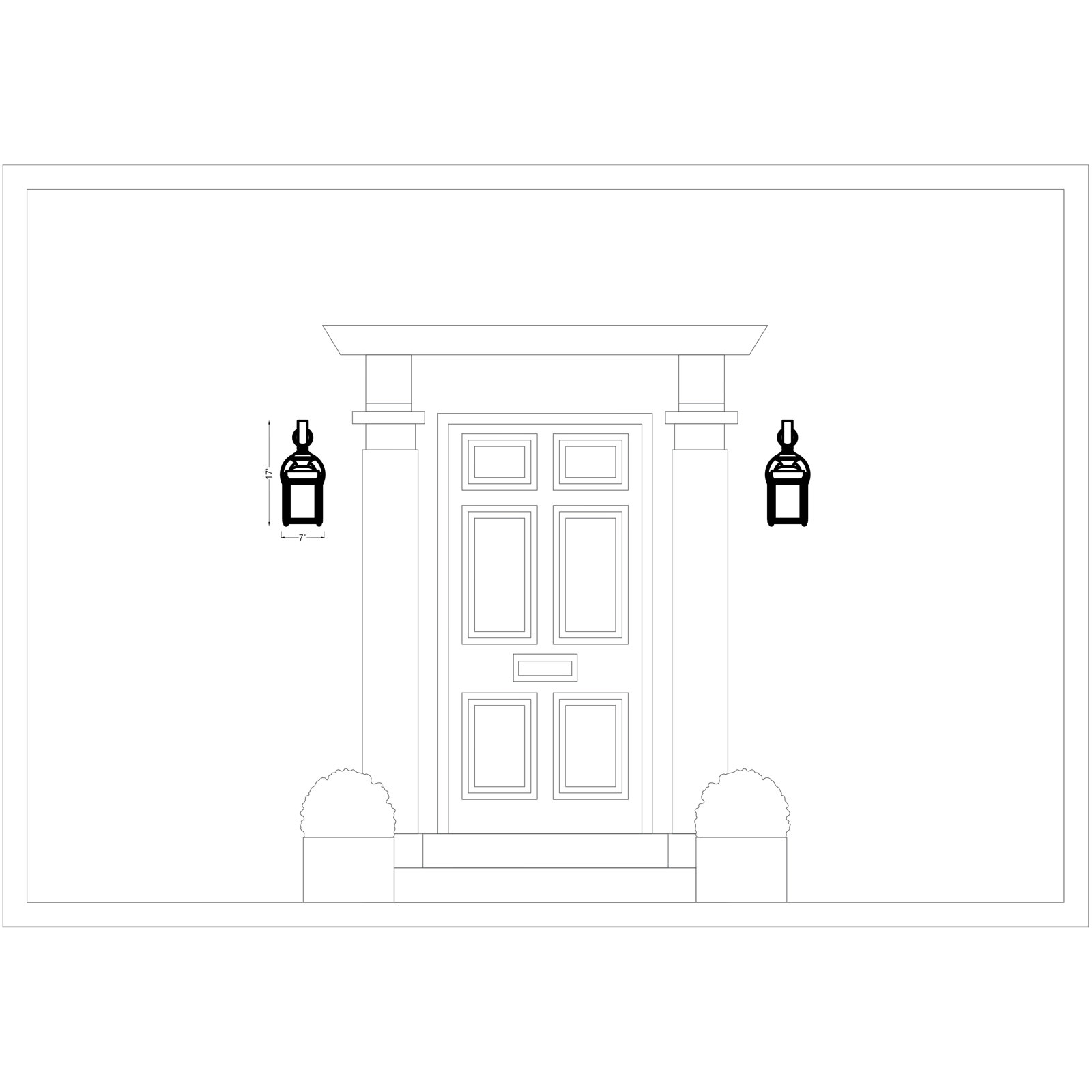Adaline Single Light Outdoor Wall Light, Black, Yes