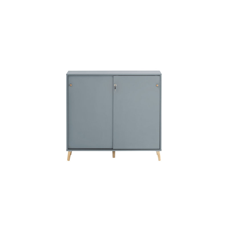 Keville Sliding Door Wardrobe, Blue