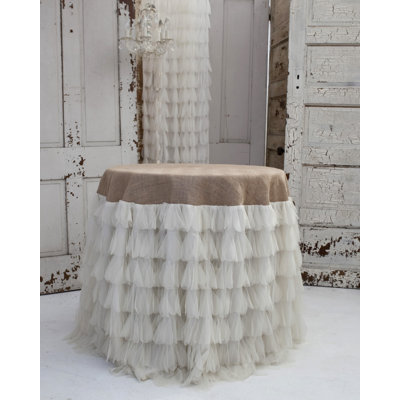 Kyesha Ivory/Jute Tablecloth