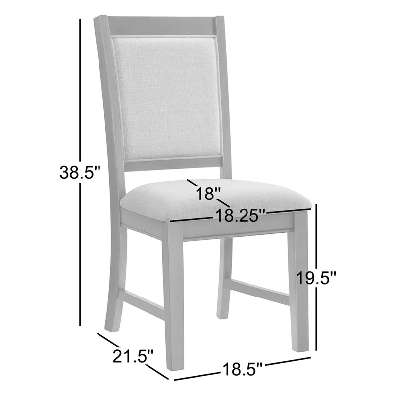 Chaise d'appoint rembourrée en lin gris Hoddesd, Blanc cassé antique