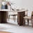 Modern warm rock slab rectangular dining table-1434861291