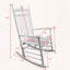 Chaise berçante en bois massif
