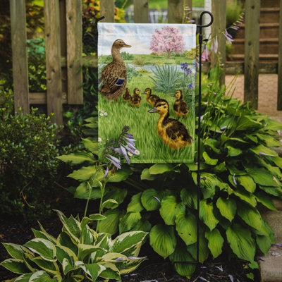 Drapeau de jardin canard colvert et canetons Farrelly