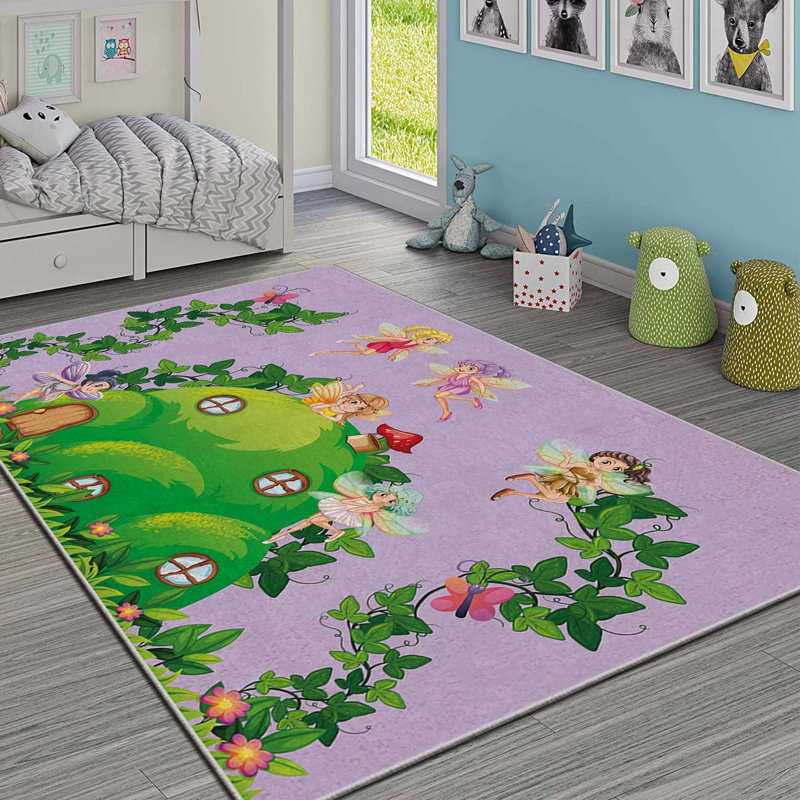 Tapis luxueux en polyester, 5,2 x 7,5 pi | Éponge stratifiée anti-dérapante 740 g / m² pour plus de durabilité | Antibactérien, facile à nettoyer, lavable à la machine à 86 ° F, superbe impression numérique sur tissu de velours