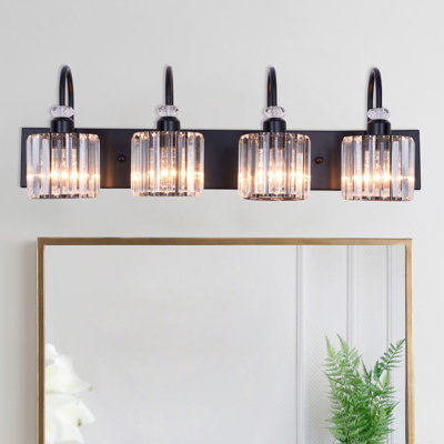 Modern 4-lights Crystal Vanity Light