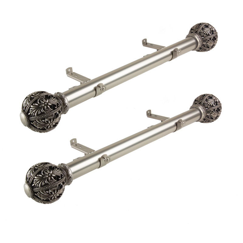 Tringle à rideaux simple à côté Lacey, H 1,5 po x l 18 po x P 1,15 po