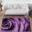 Chic Soft Non-Woven Rug with Exquisite Oriental Floral Design for Interior Decor Enhancement-114329612