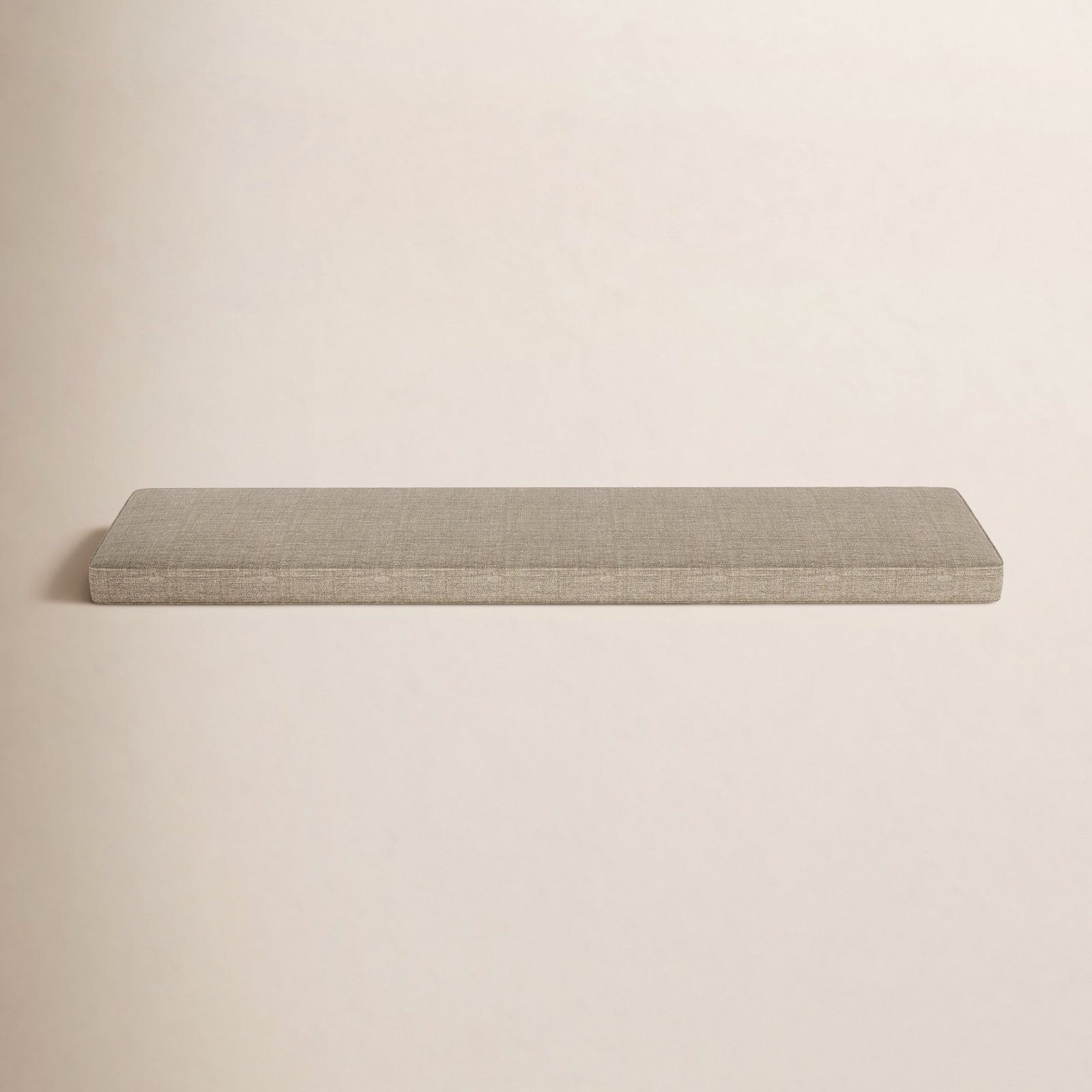65" Sunbrella® Seat Cushion, Cast Shale Sunbrella® Plainweave, 65" W x 18" D