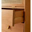 Buffet décoratif en bois massif rotin