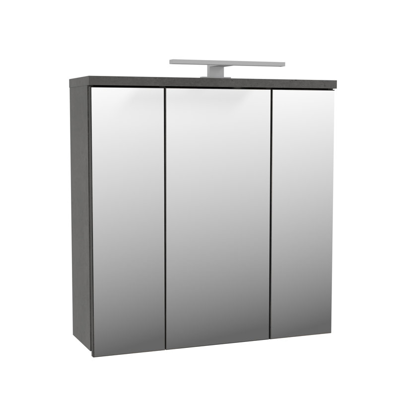 Aceituno Bathroom Cabinet, Dark Grey Concrete/Vintage Old Wood