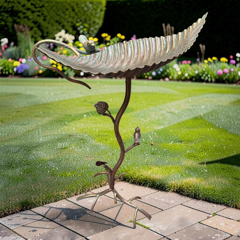 Green And Gold Bird Feeder